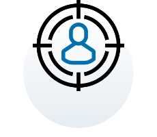 person in crosshairs icon
