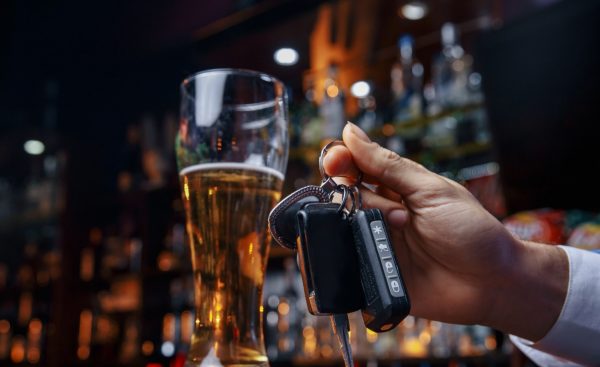 car keys at a bar