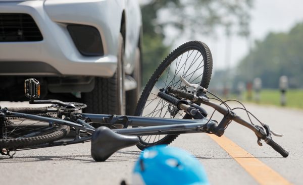 bicycle + car accident